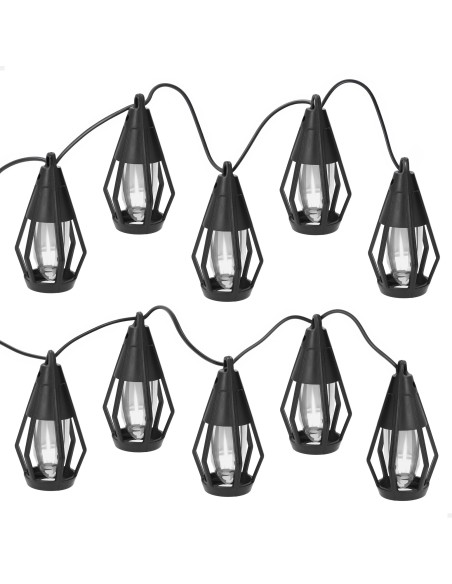 Cordão de luzes LED com 10 unidades, 7 metros de comprimento