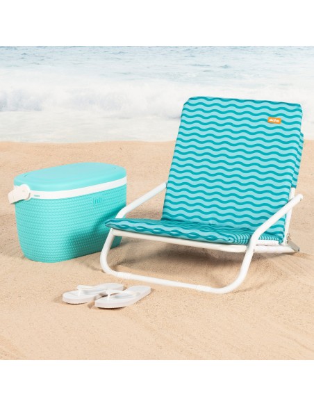 Cadeira de praia dobrável e leve 46x60x50 cm