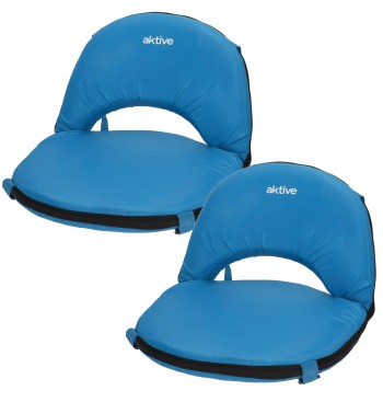 Pack de 2 cadeiras de campismo dobráveis 41x40x33 cm com...