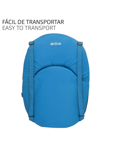 Pack de 2 cadeiras de campismo dobráveis 41x40x33 cm com encosto ajustável