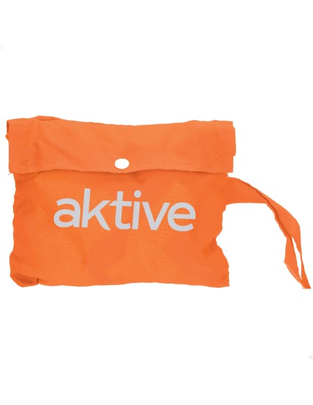 Bolsa de praia dobrável em rede 45x30x45 cm laranja