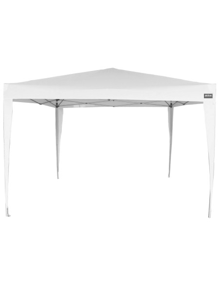 Gazebo dobrável ajustável em altura 300x300x240/250 cm branco