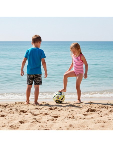 Aktive Real Madrid Bola de praia em neopreno T5 21 cm