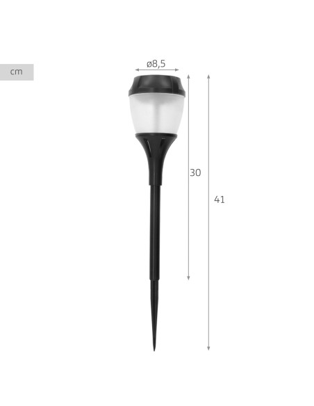 Luz solar LED de jardim com estaca