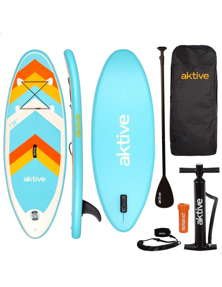 Tabla paddle surf hinchable iniciación con mochila, hinchador y remo