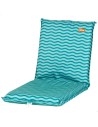 Cadeira de praia dobrável 40x48x56 cm ondas turquesa
