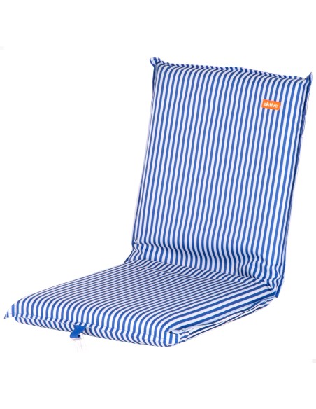 Cadeira de praia dobrável 40x48x56 cm com listras náuticas