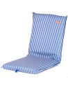 Cadeira de praia dobrável 40x48x56 cm com listras náuticas