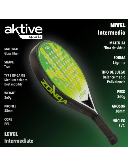 Raquete de padel Zonda 2.2 Power-Control
