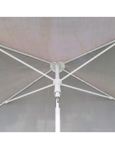 Guarda-sol retangular 180x120 cm para uso externo, cinza