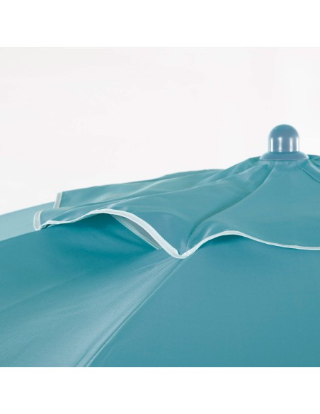 Guarda-sol de praia de 220 cm com capa azul