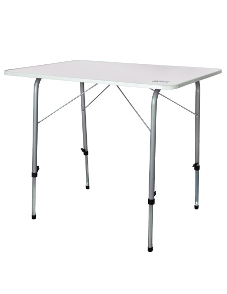 Mesa de camping dobrável ajustável em altura