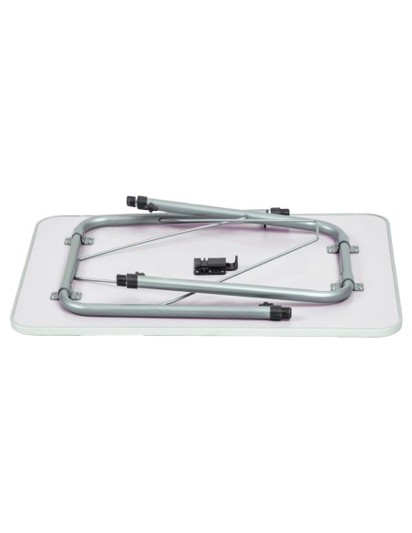 Mesa de camping dobrável ajustável em altura