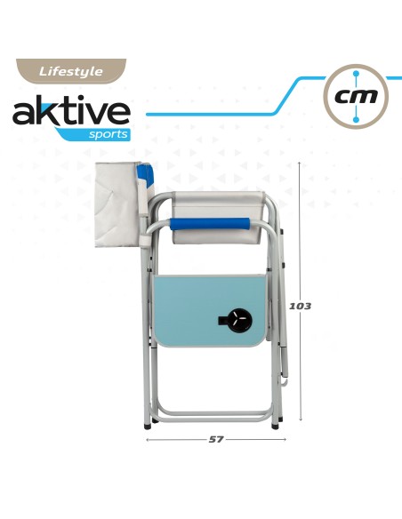 Cadeira de diretor dobrável altura XL