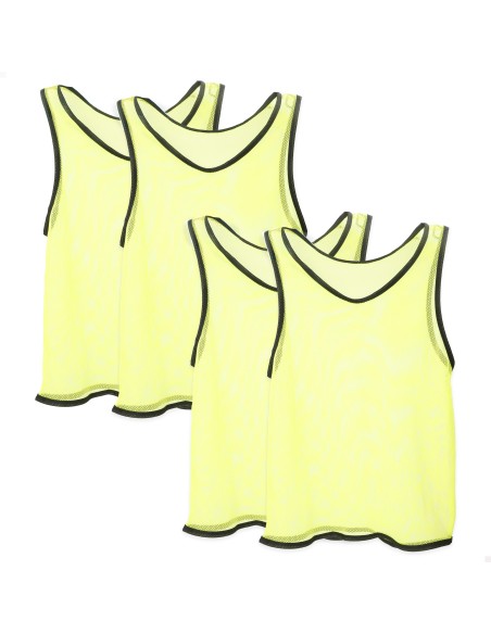 Conjunto de 4 babadores de treinamento infantil, tamanho U, cores fluorescentes