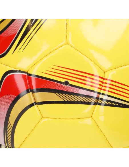 Bola de futebol de couro sintético tamanho 5 com costuras reforçadas