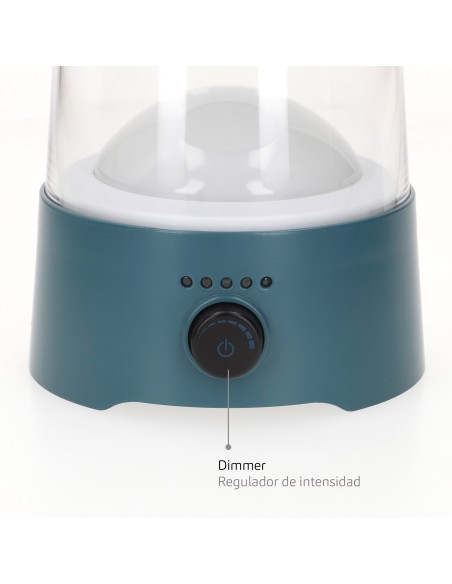 Lâmpada de acampamento LED USB 2 em 1 com luz regulável de 400 lúmens