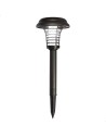 Projetor solar LED repelente de mosquitos para exterior com estaca de jardim