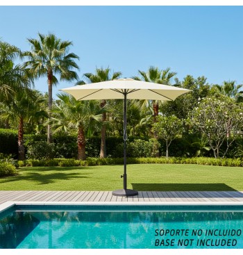 Guarda-sol quadrado de jardim 270x270 cm com proteção UV50 2