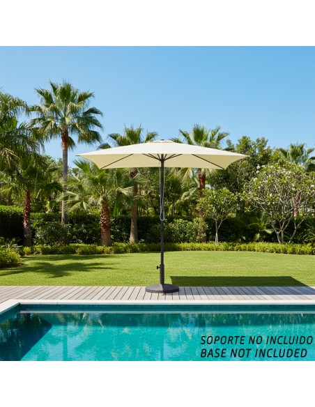 Guarda-sol quadrado de jardim 270x270 cm com proteção UV50
