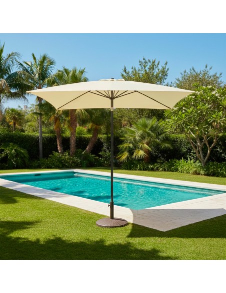 Guarda-sol quadrado de jardim 270x270 cm com proteção UV50
