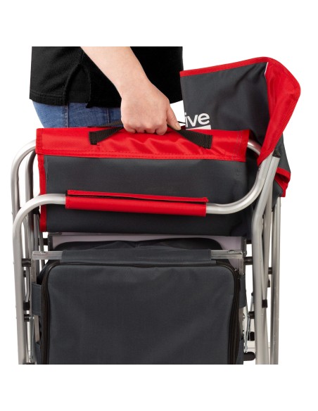 Cadeira de camping do diretor com mesa e saco térmico