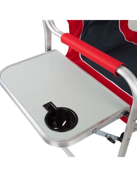 Cadeira de camping do diretor com mesa e saco térmico