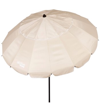 Guarda-chuva de praia à prova de vento 16 varas 240 cm bege