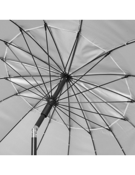 Guarda-chuva de praia à prova de vento 16 varas 240 cm bege