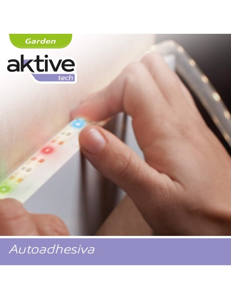 Fita de LED solar multicolorida autoadesiva