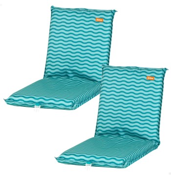 Pack 2 cadeiras praia baixas com múltiplas posições...