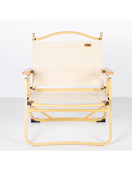 Pack 2 cadeiras de glamping 47x42x62 cm creme com bolso