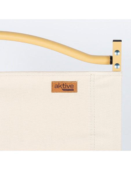 Pack 2 cadeiras de glamping 47x42x62 cm creme com bolso