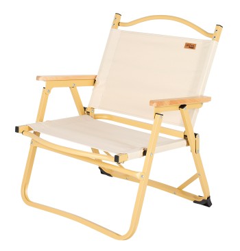 Pack 2 cadeiras de glamping 47x42x62 cm creme com bolso 2