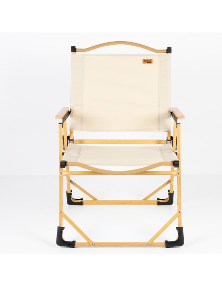 Conjunto de 2 cadeiras de glamping 47x51x77 cm creme