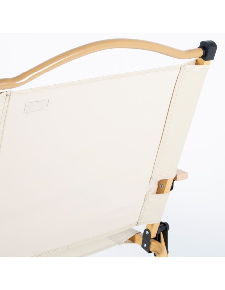 Conjunto de 2 cadeiras de glamping 47x51x77 cm creme