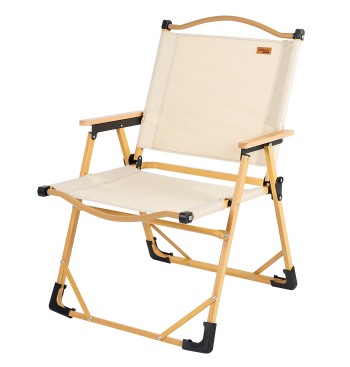 Conjunto de 2 cadeiras de glamping 47x51x77 cm creme 2