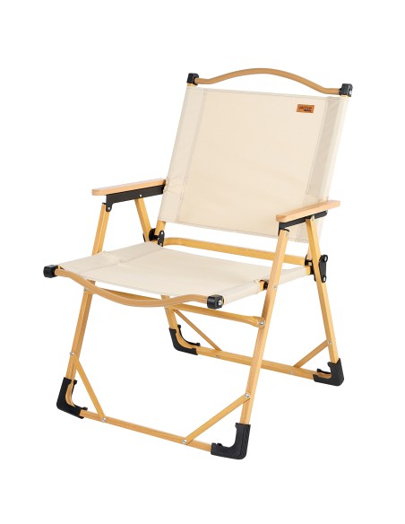 Conjunto de 2 cadeiras de glamping 47x51x77 cm creme
