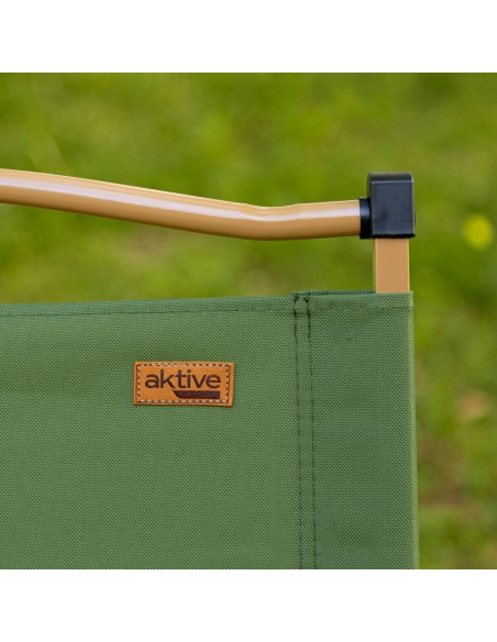 Pack 2 cadeiras de glamping 47x53x77 cm verdes