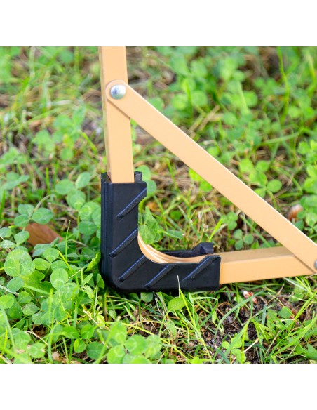 Pack 2 cadeiras de glamping 47x53x77 cm verdes