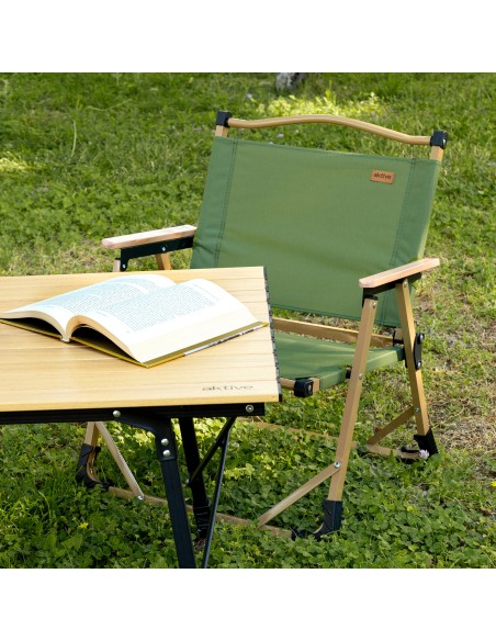 Pack 2 cadeiras de glamping 47x45x62 cm verdes