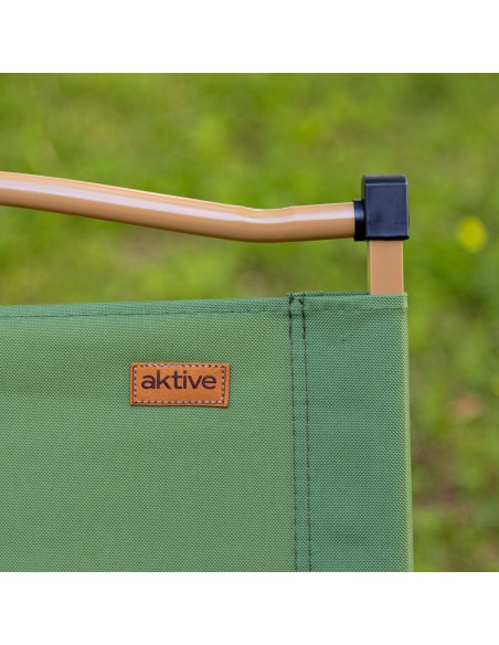 Pack 2 cadeiras de glamping 47x45x62 cm verdes