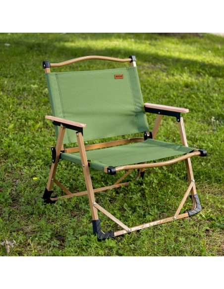 Pack 2 cadeiras de glamping 47x45x62 cm verdes