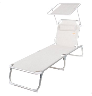 Pack 2 espreguiçadeiras de praia multiposições 186x49x30... 2