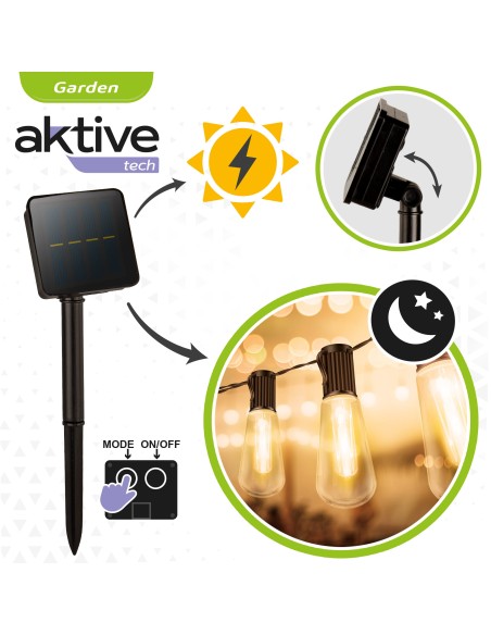 Guirlanda de 10 LEDS para exterior