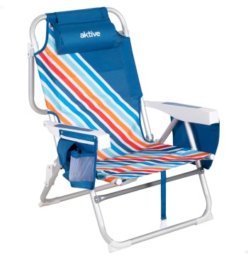 Pack 2 cadeiras praia médias multiposições 50x55x80 cm... 2