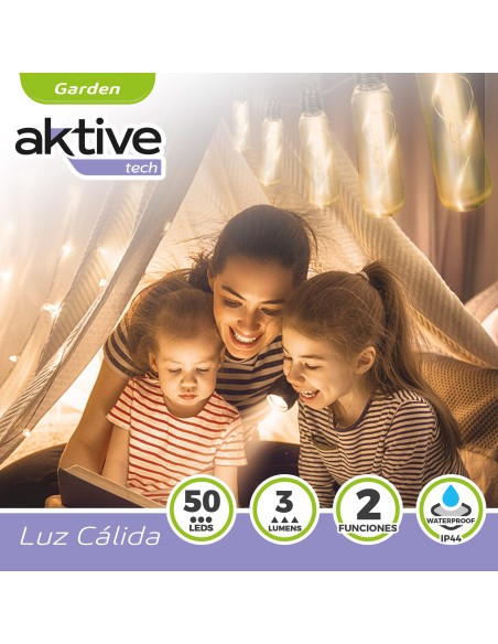 Guirlanda externa com 10 lâmpadas e 50 LEDs