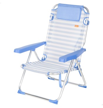 Pack 2 cadeiras praia altas com múltiplas posições... 2