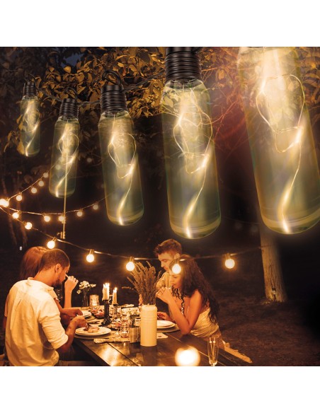 Guirlanda externa com 10 lâmpadas e 50 LEDs