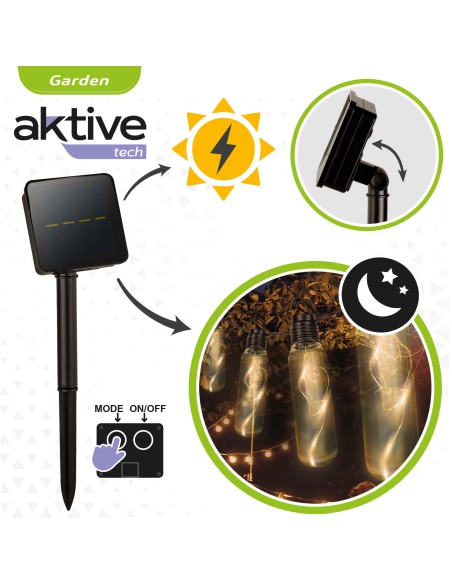 Guirlanda externa com 10 lâmpadas e 50 LEDs